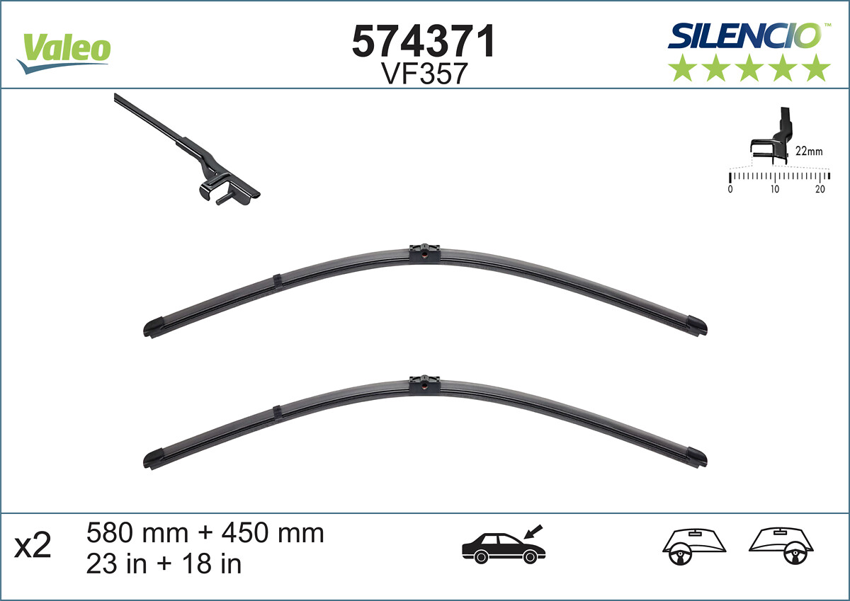 Spazzola tergi - 574371 VALEO